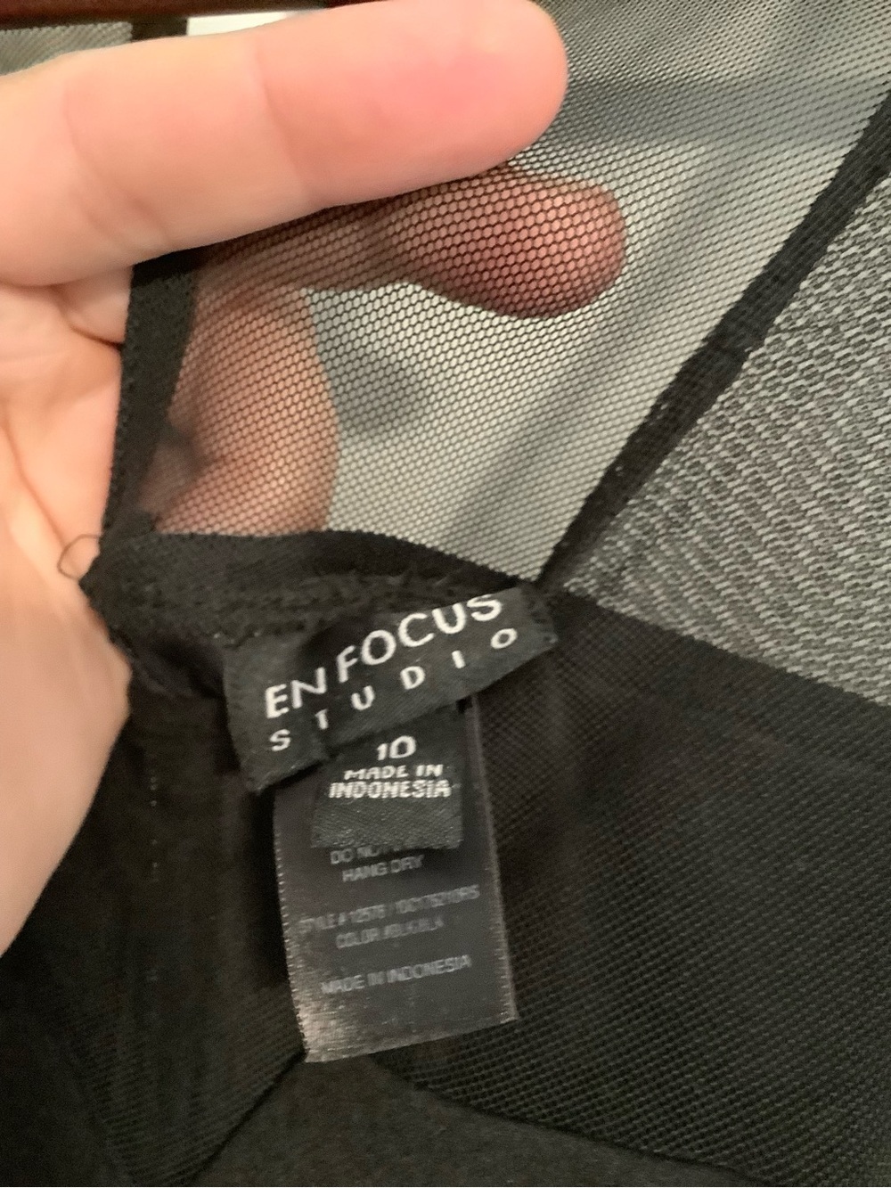 Enfocus Studio Black Sleeveless Mesh-Trim Jumpsuit - Picture 5 of 5